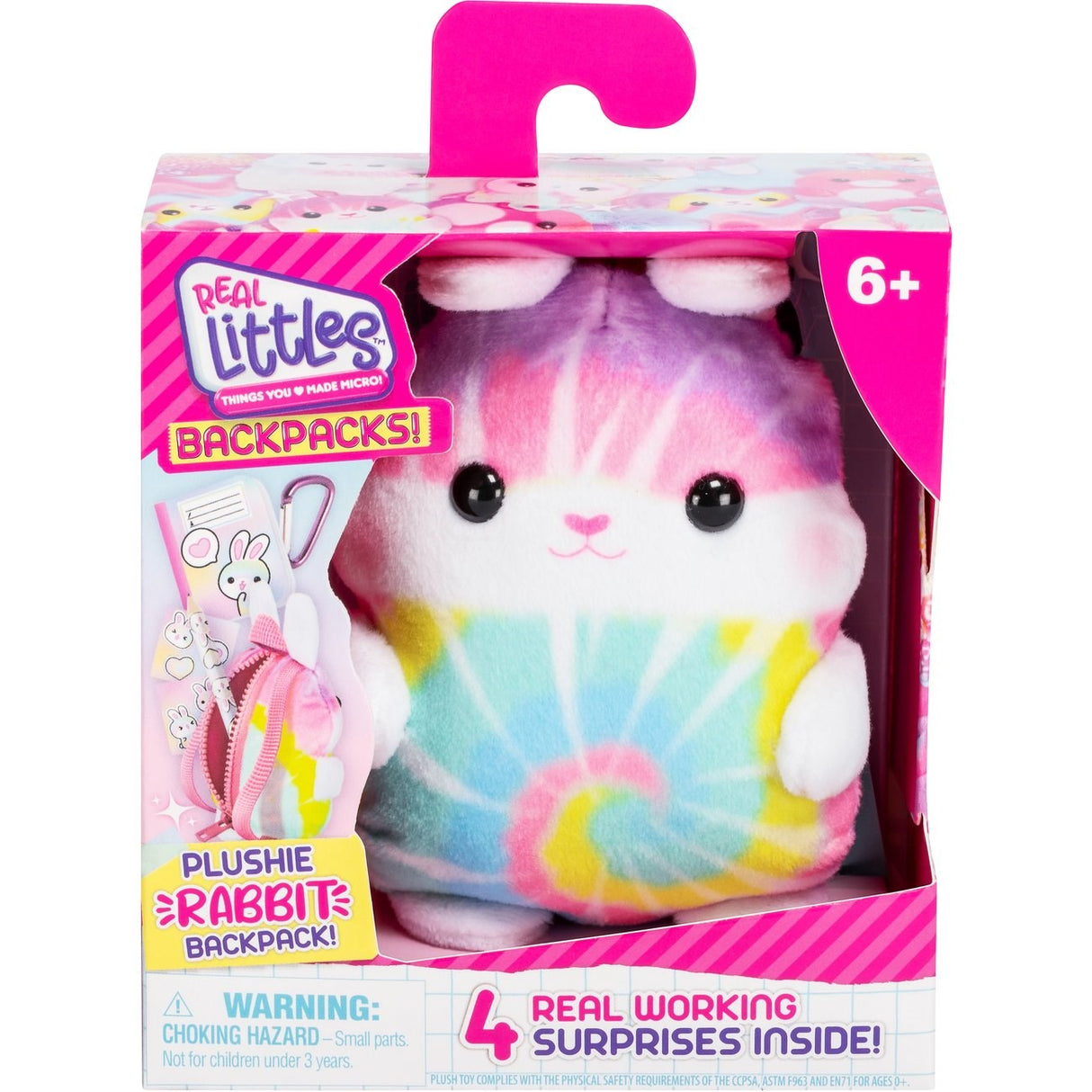 Real Littles Backpack Plush Rabbit