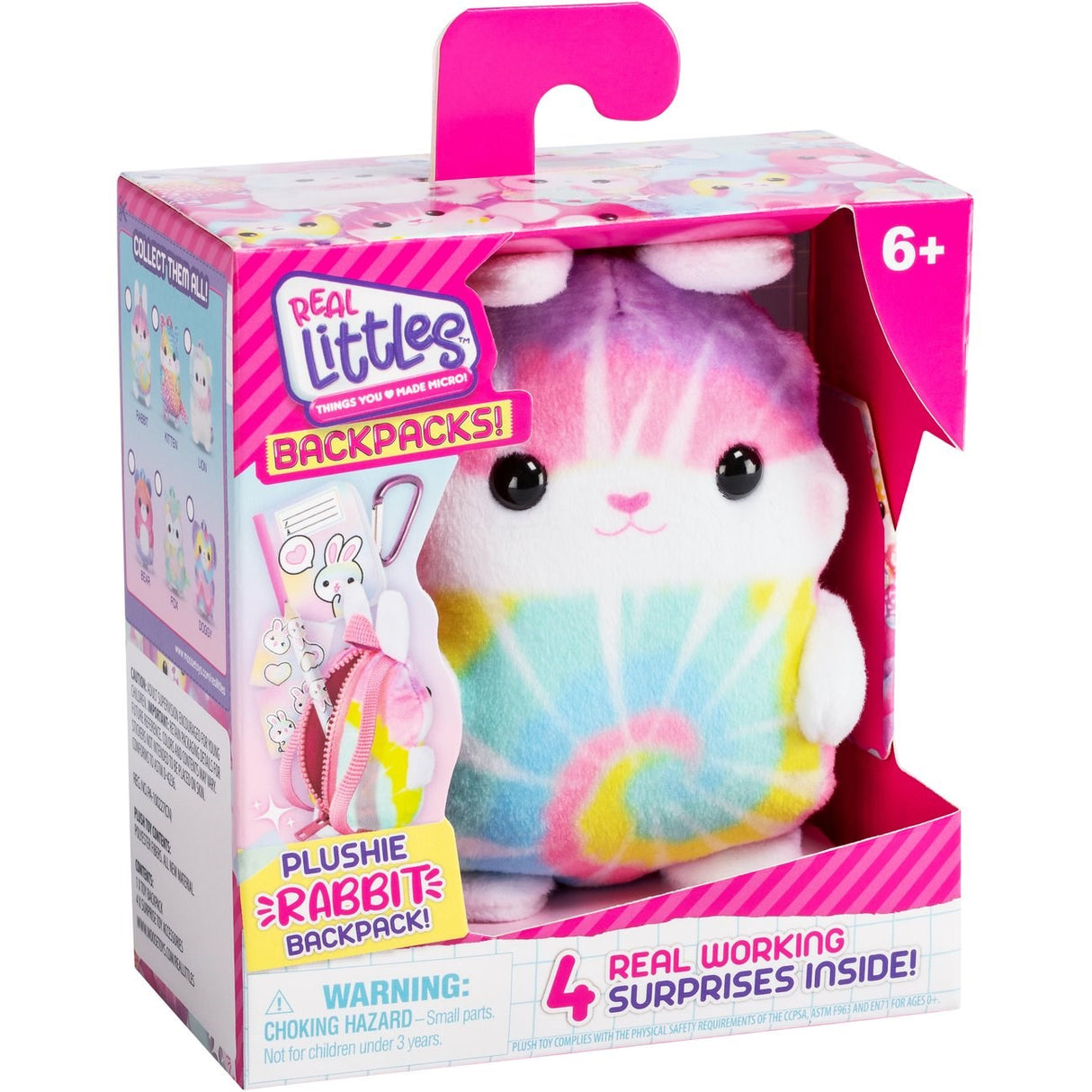 Real Littles Backpack Plush Rabbit