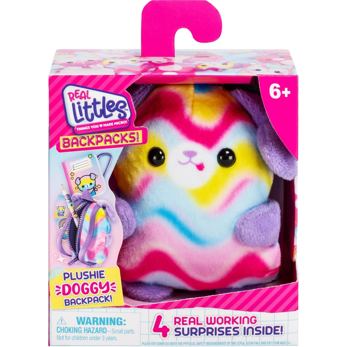 Real Littles Backpack Plush Dog