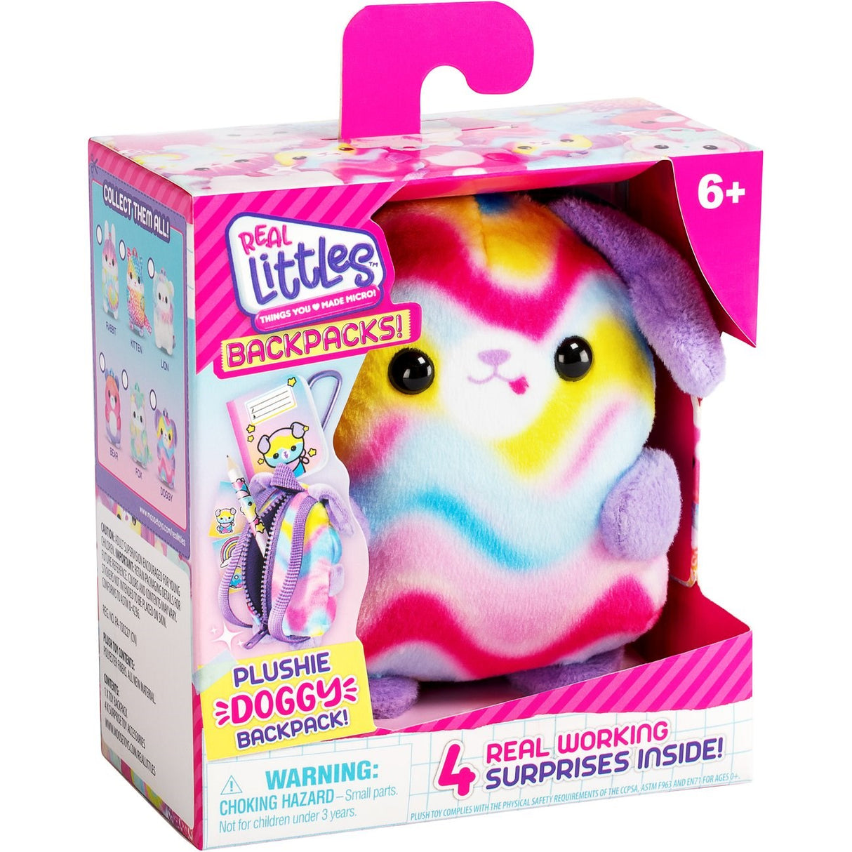 Real Littles Backpack Plush Dog