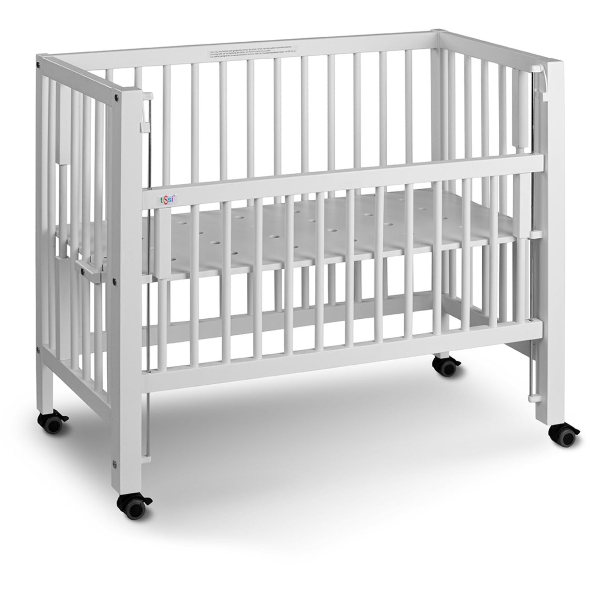 tiSsi® White Laquer Sophie Crib Solid Beech