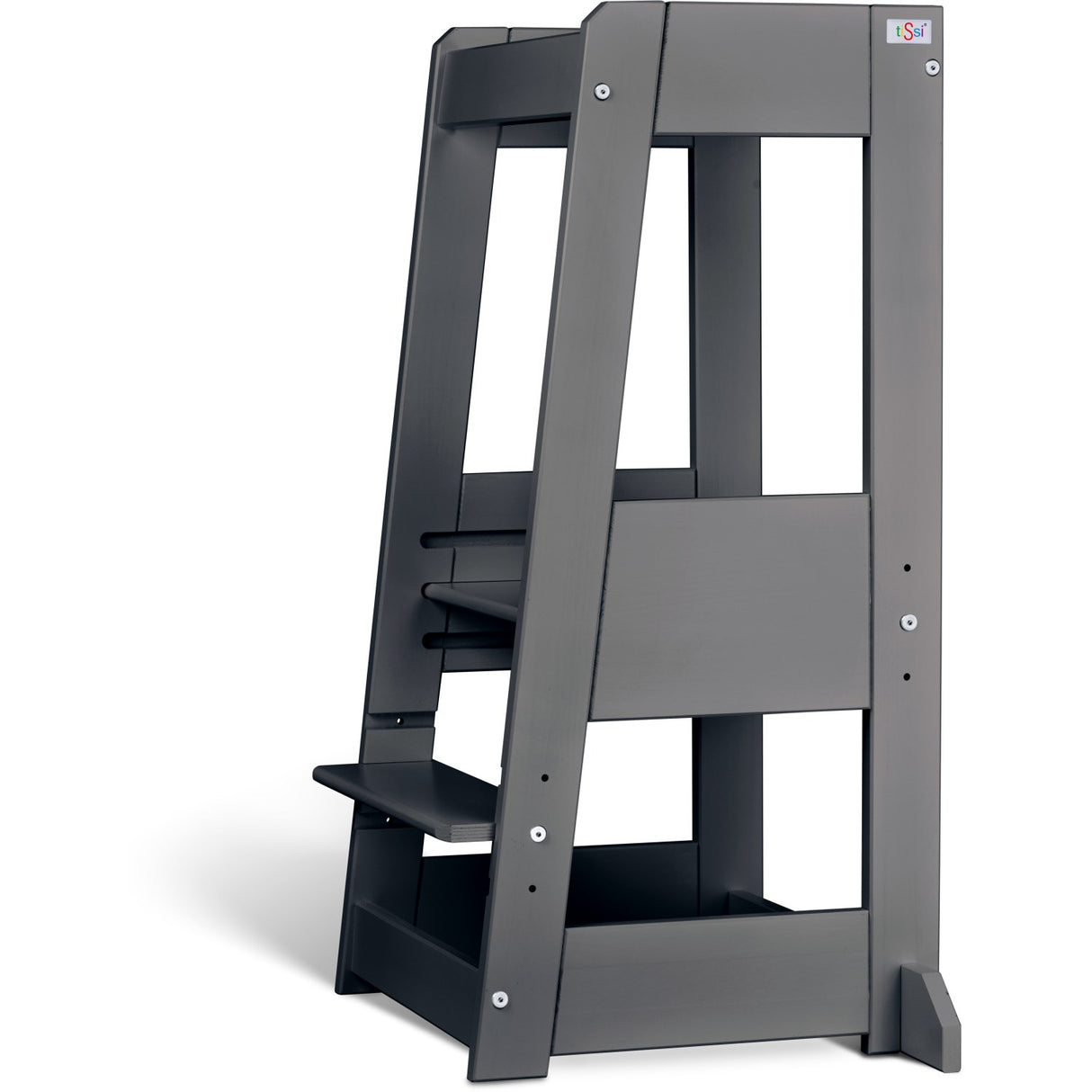 tiSsi® Grey Laquer Felix Learning Tower Solid Beech