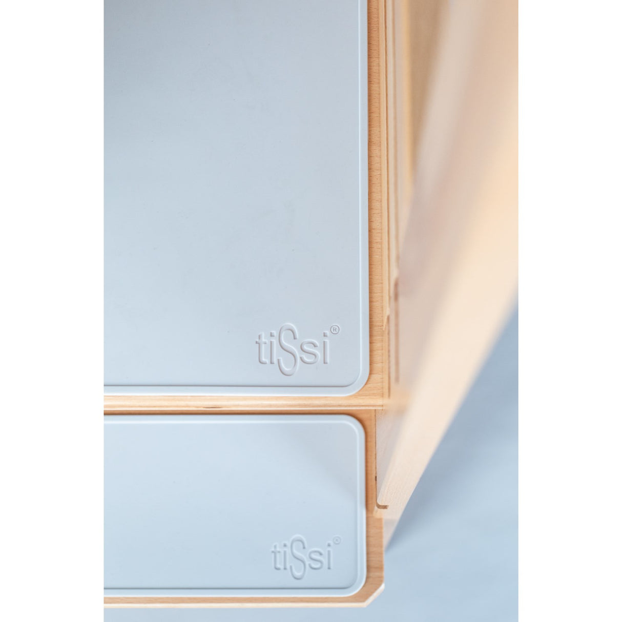 tiSsi® Grey Felix Non-Slip Mats - Set With 2 For Learning Tower Felix