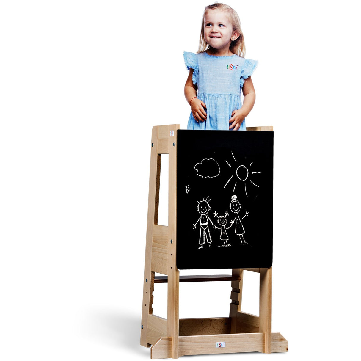 tiSsi® Black Felix Blackboard For Learning Tower Felix