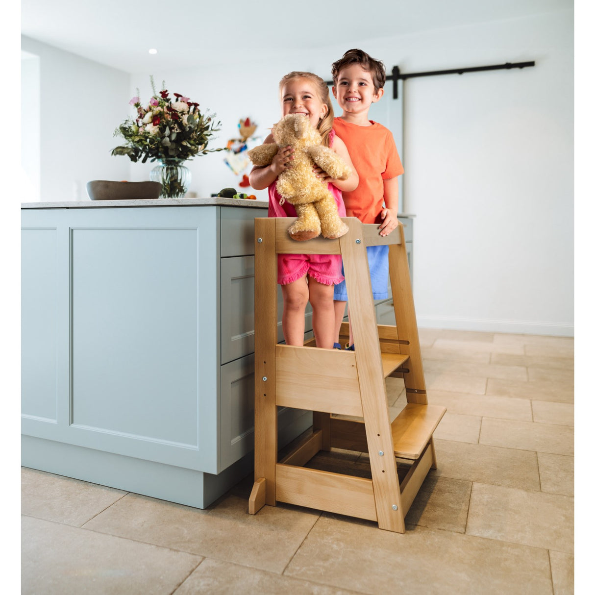 tiSsi® Nature Felix Twin Learning Tower Solid Beech