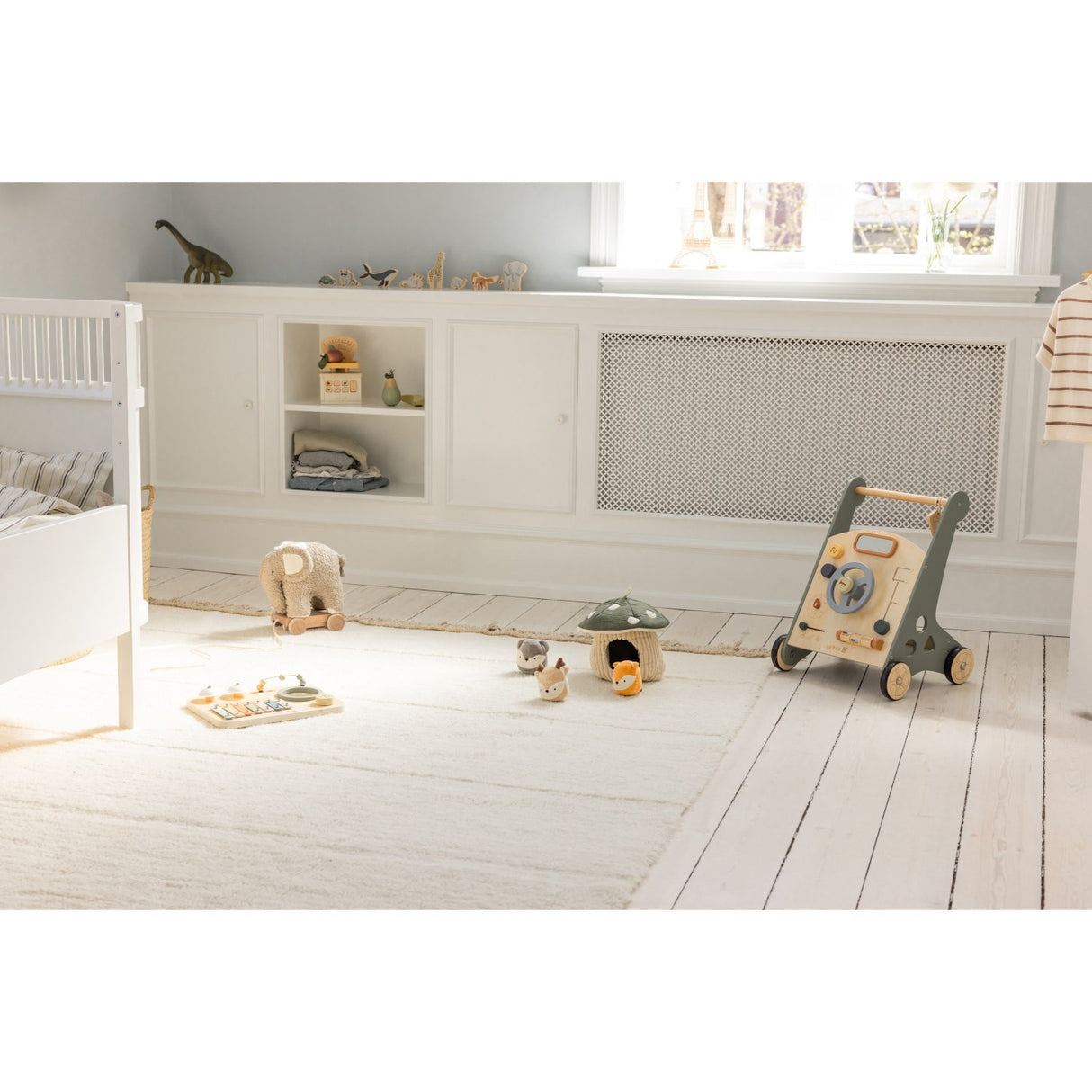 Sebra Wooden Activity Walker Car