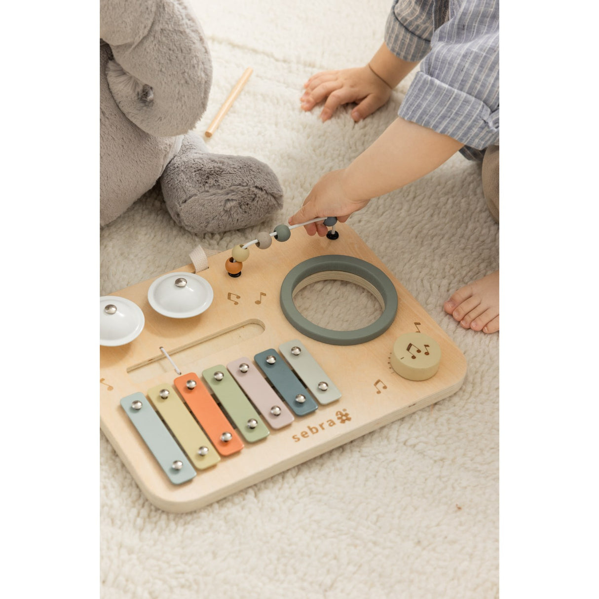 Sebra Wooden Activity Panel Music