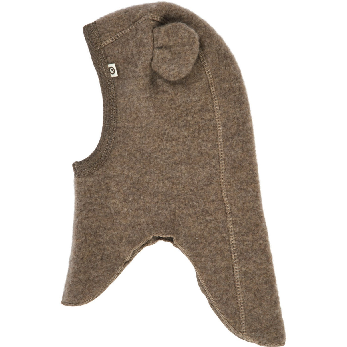 Müsli Walnut Melange Woolly Fleece Bear Balaclava