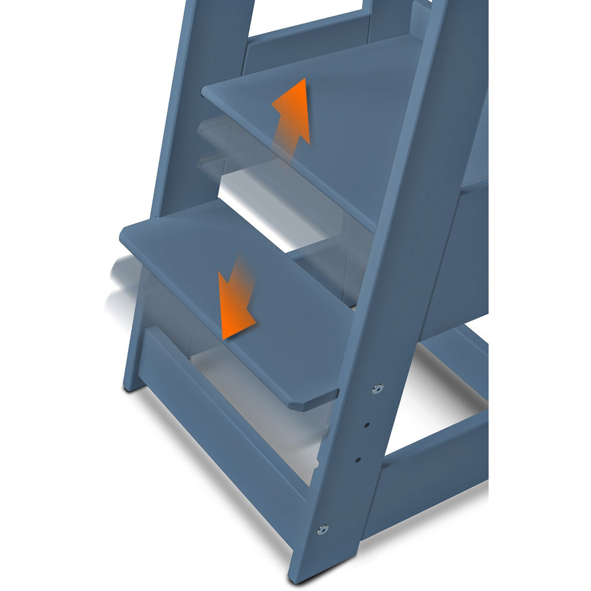 tiSsi® Dove Blue Laquer Felix Learning Tower Solid Beech