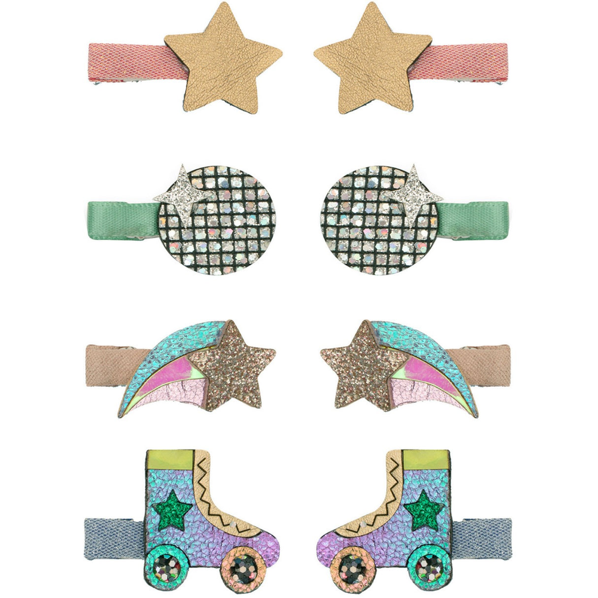 Mimi & Lula 8 Hårclips - Mini Disco Diva Dancing Queen