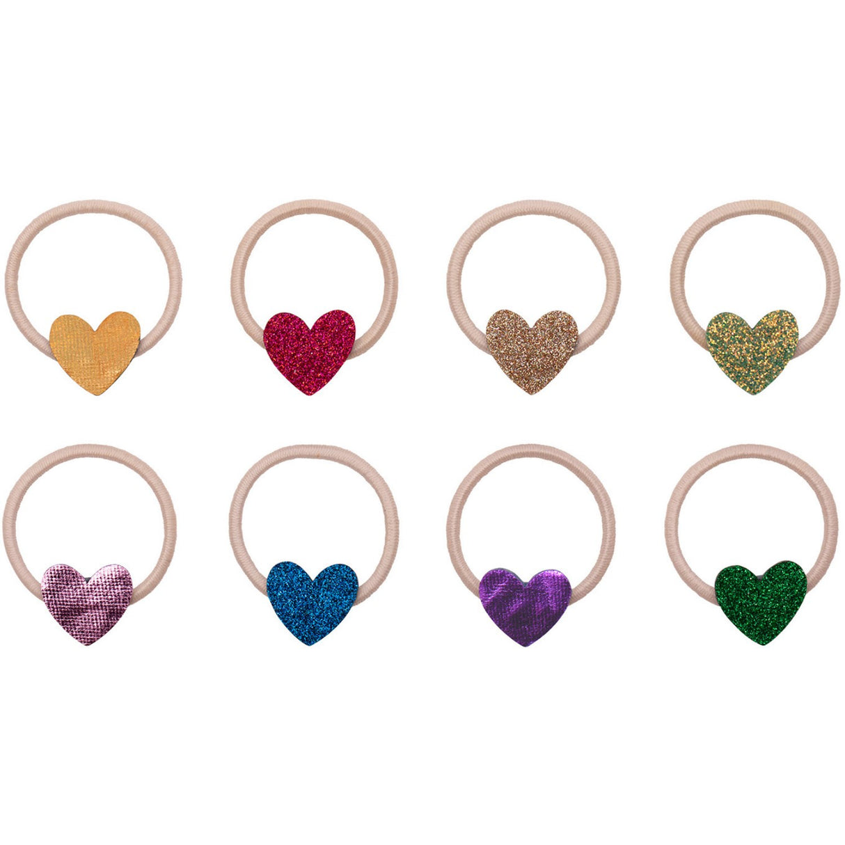 Mimi & Lula 8 Hårelastikker - Mini Jazzy Heart Dancing Queen