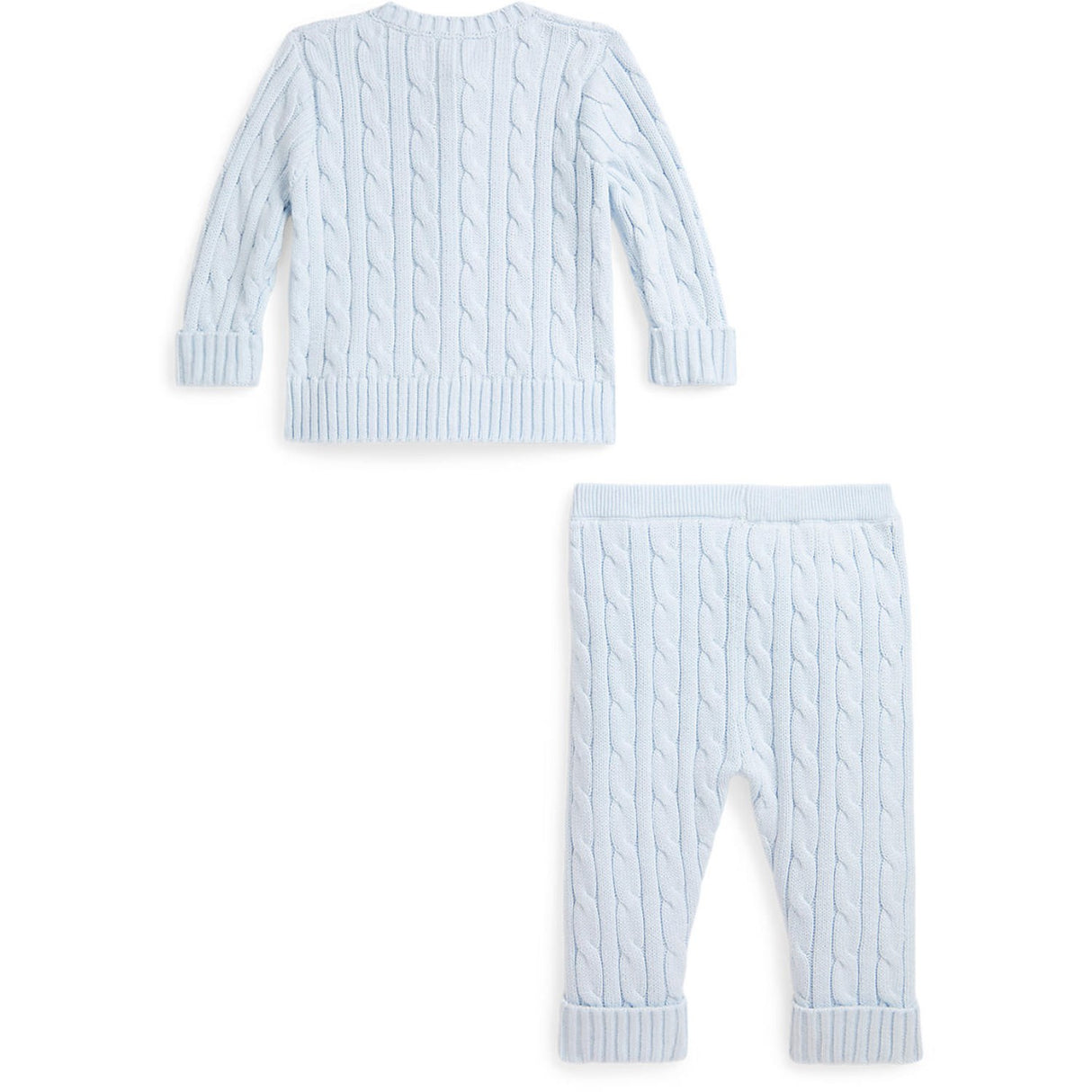 Ralph Lauren Baby Pearl Blue Baby Boy Jumper Set