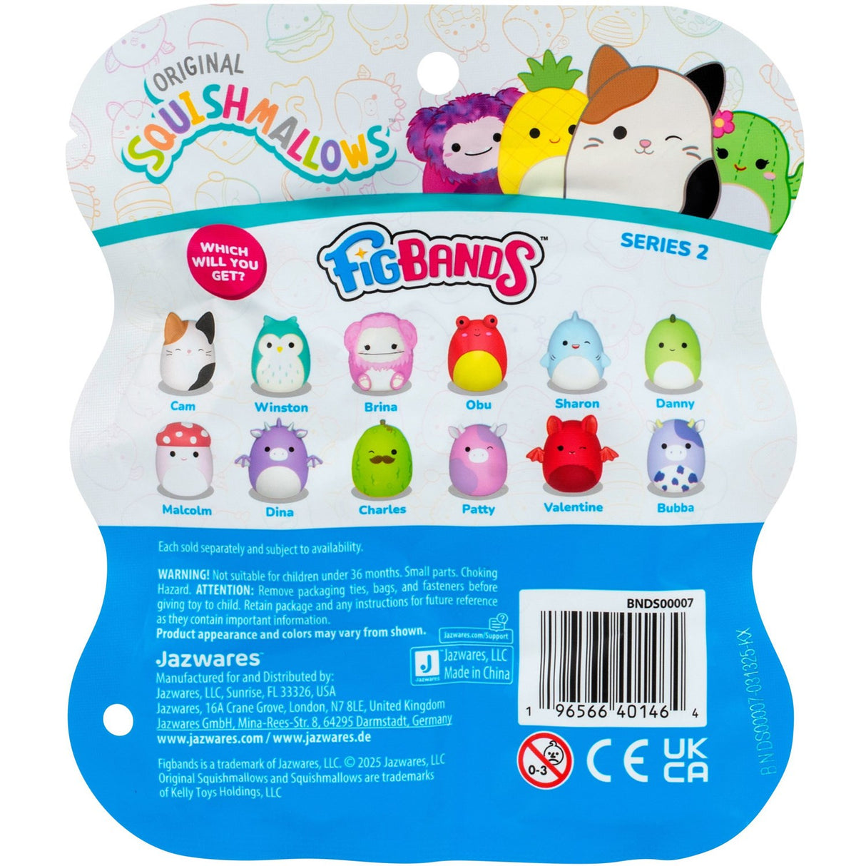 Fig Bands Squishmallows Mystery 2 Pack Assorted