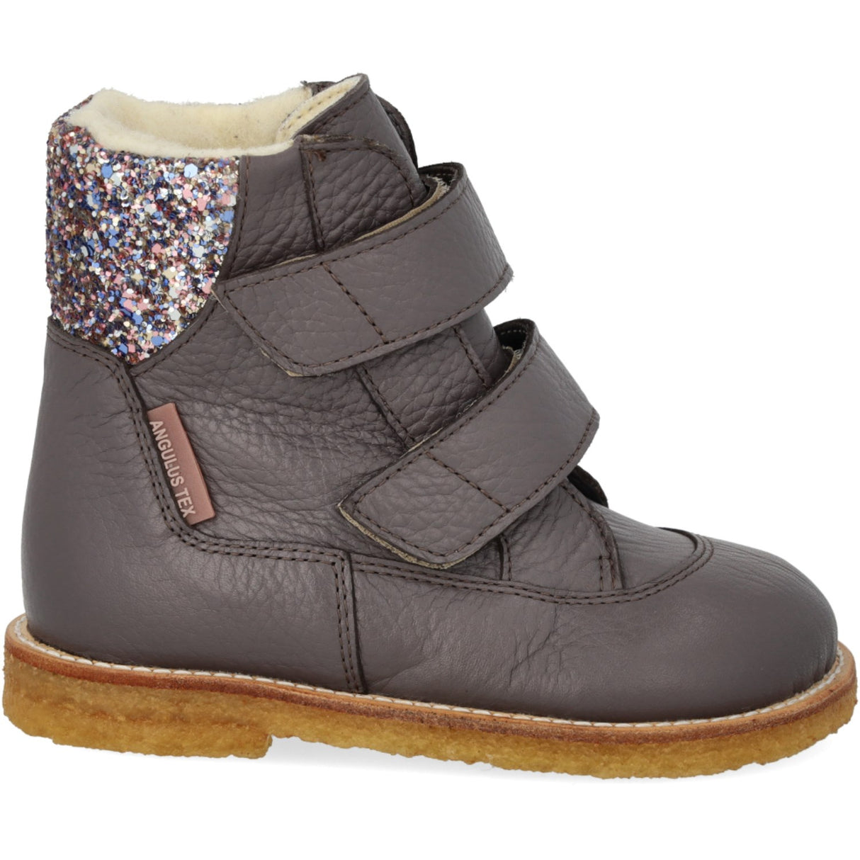 Angulus Lavender/Pastel Multi Glitter TEX Boot with Glitter and Velcro