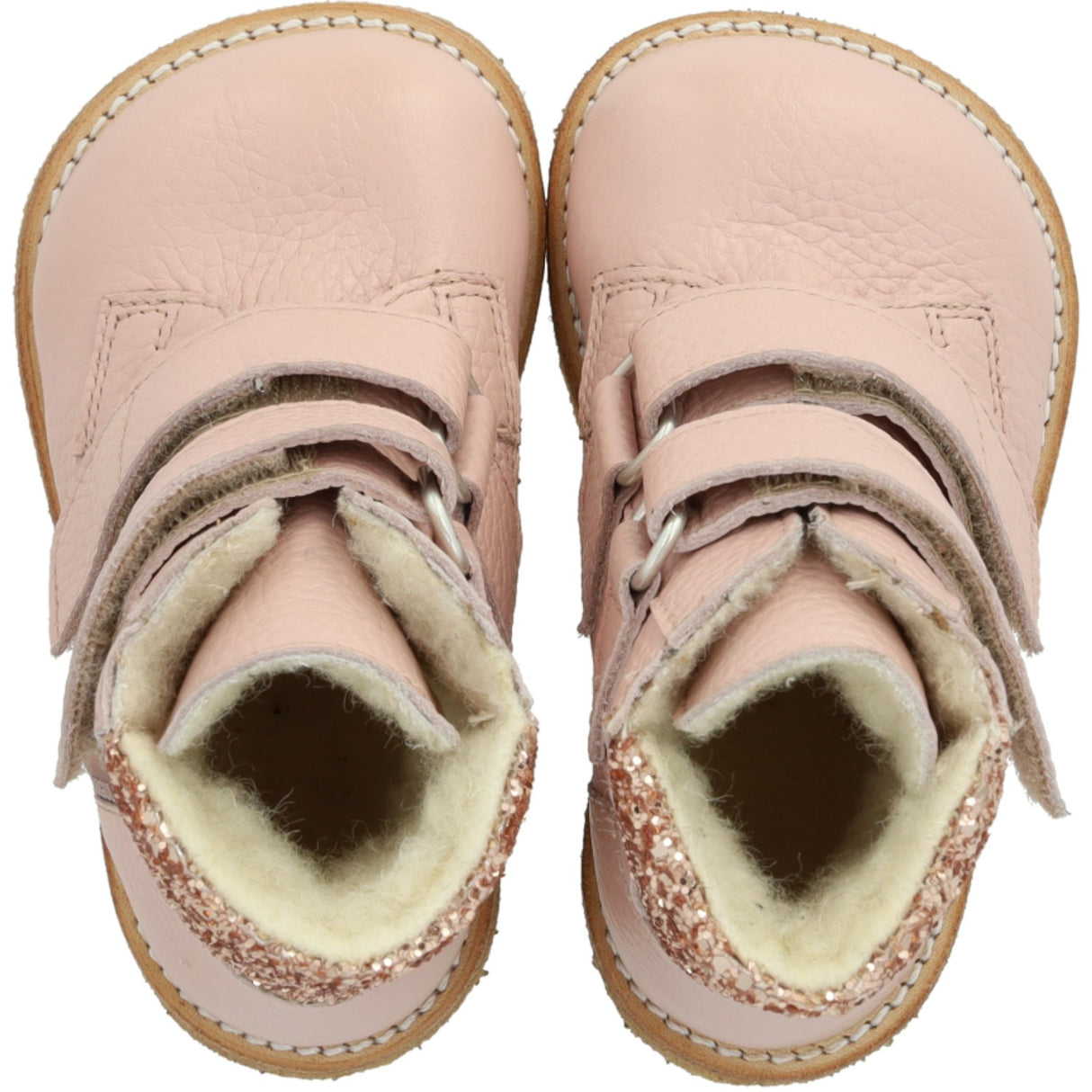 Angulus Rosebud/Maple Glitter TEX Glitter Glitter Boot with Velcro Closure