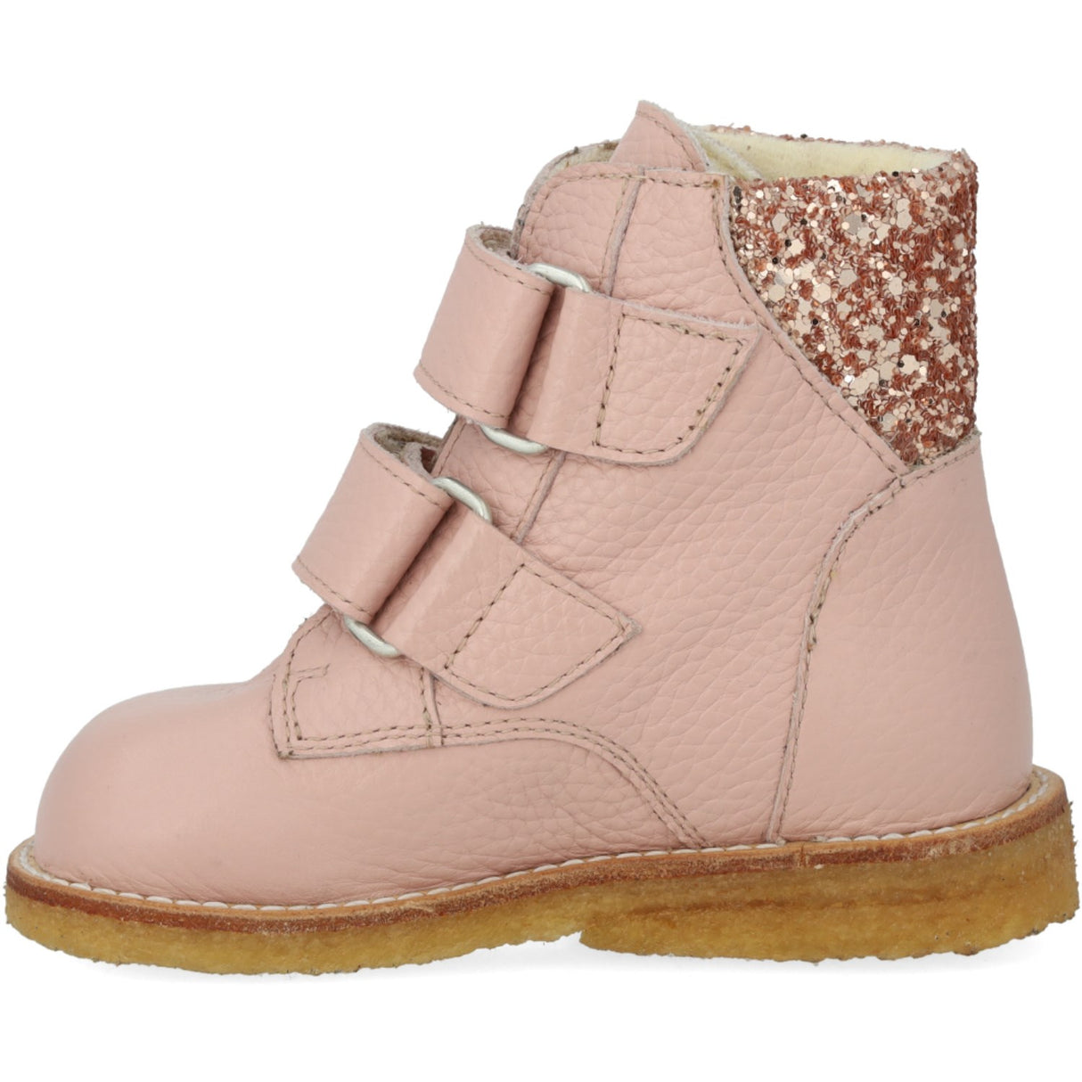 Angulus Rosebud/Maple Glitter TEX Glitter Glitter Boot with Velcro Closure