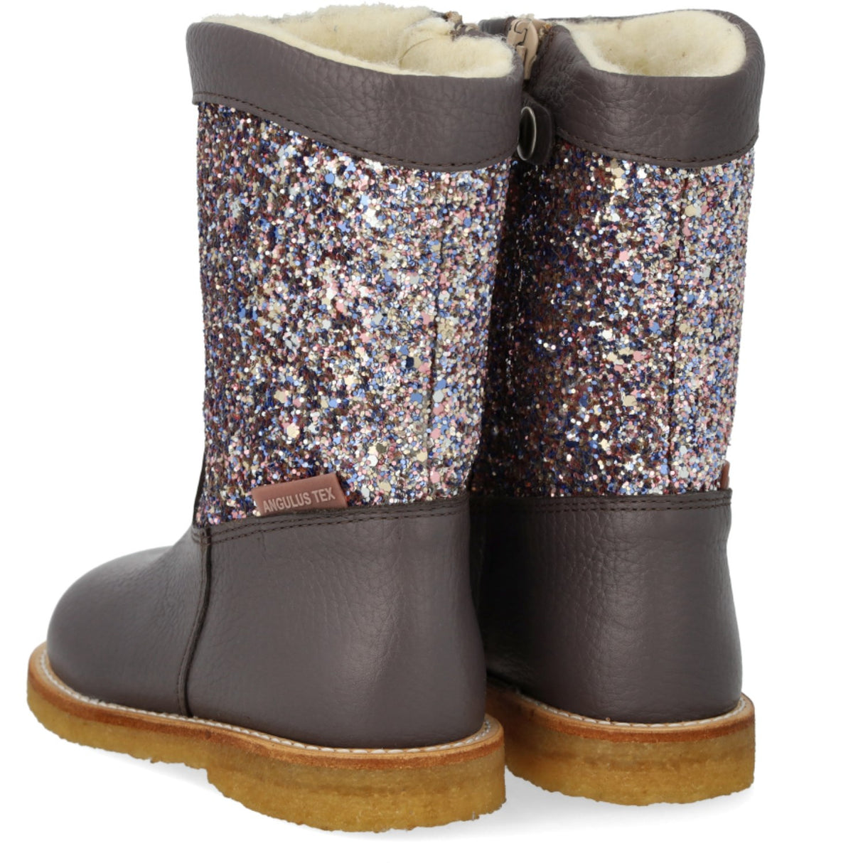 Angulus Lavender/Pastel Multi Glitter TEX Glitter Boot with Glitter and Zipper