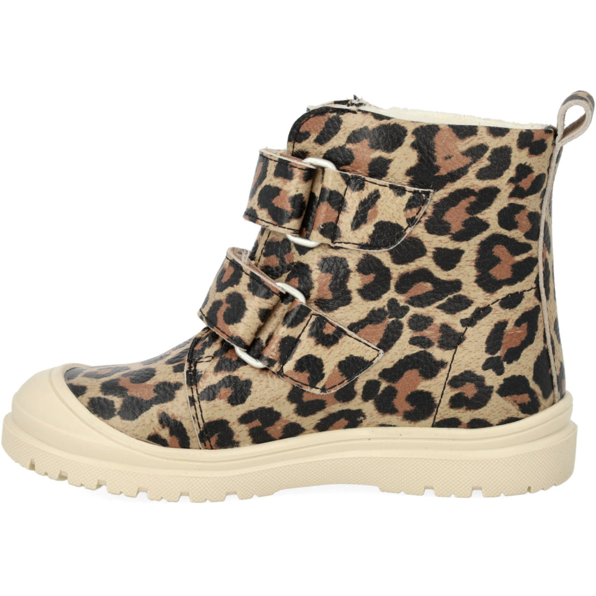 Angulus Beige Leo TEX Boot with Heart Print and Wool Lining