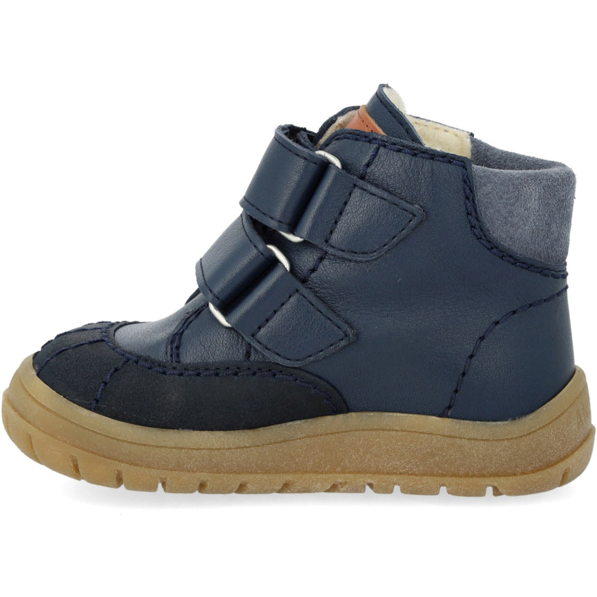 Angulus Navy/Tan/Blue Fog Beginner TEX Boot with Contrast Stitching