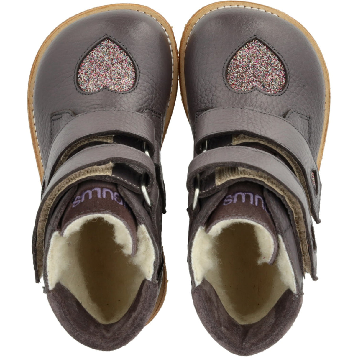 Angulus Lavender/Multi Glitter/Lavende TEX Boot with Sparkling Glitter Hearts