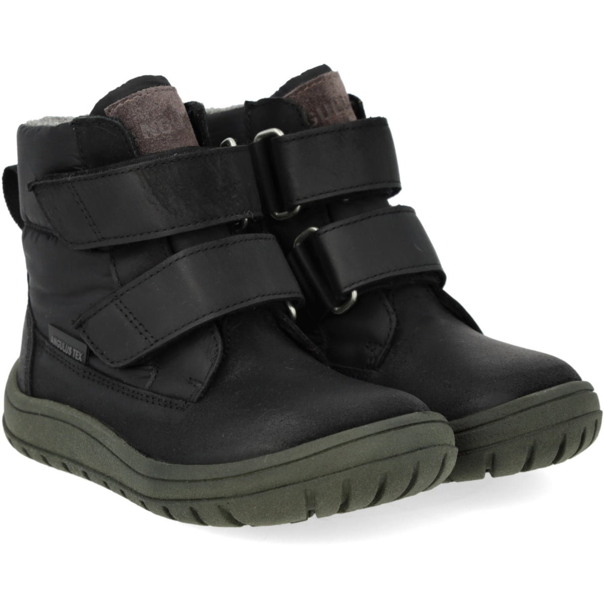 Angulus Black/Dark Grey TEX Boot in Nylon with Durable Leather Details