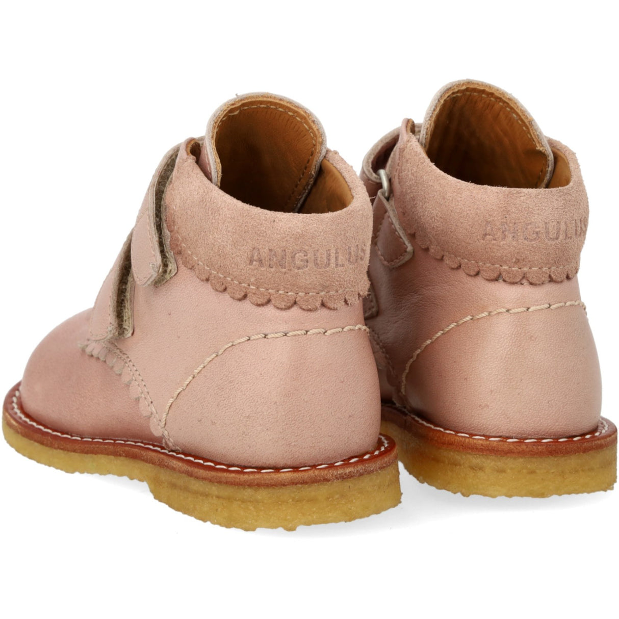 Angulus Rosebud/Berry Beginner shoes Med Udstanset Kontrasthjerte