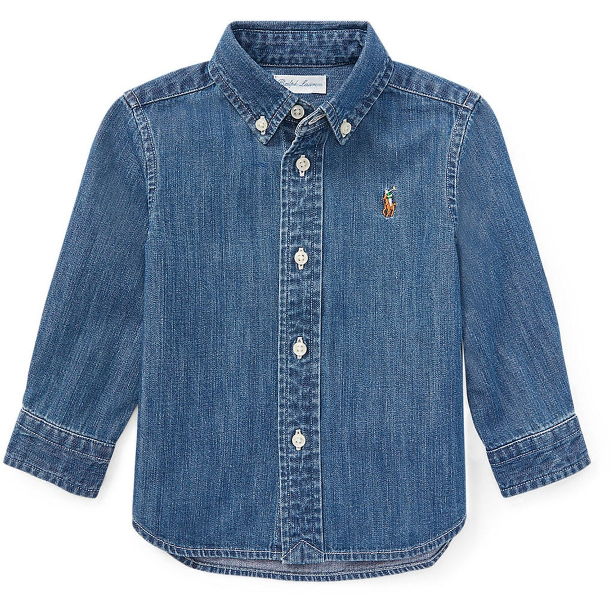 Ralph Lauren Baby Dk Blue Baby Boy Sport Shirt