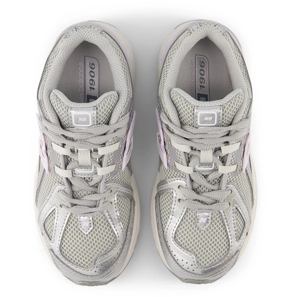 New Balance Silver Metallic 1906 Kids Lace Sneakers