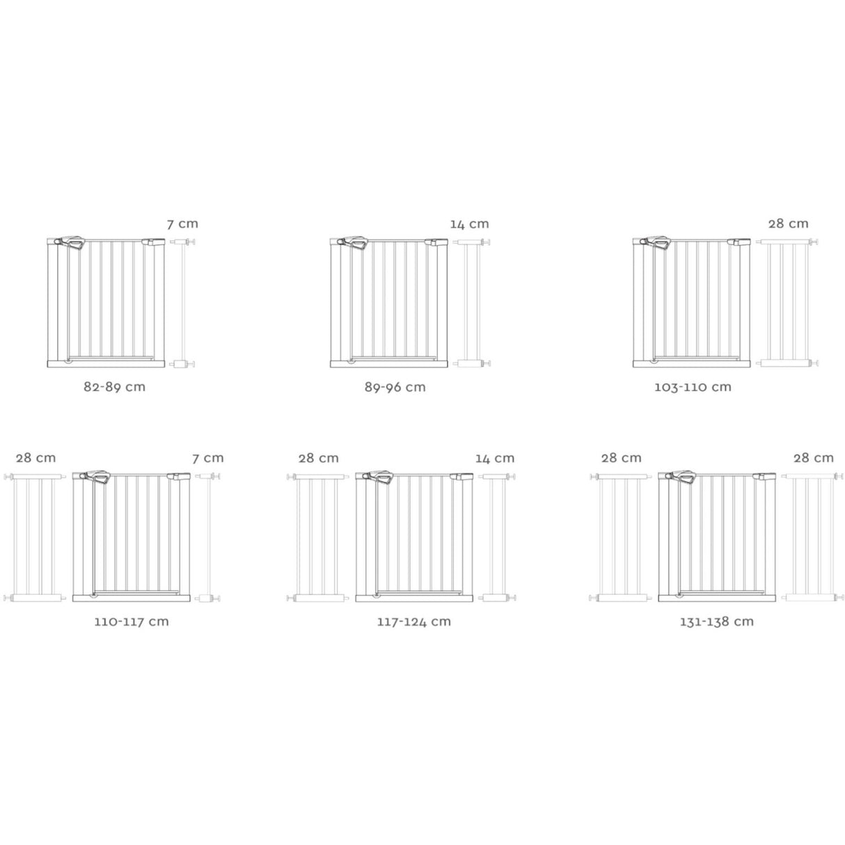 Nordbaby White Safety Gate GIA