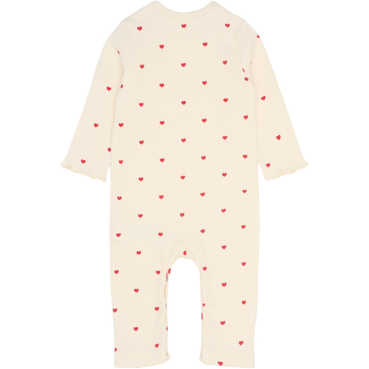 THE NEW Siblings Gardenia AOP Holiday L_S Heart Rib Jumpsuit