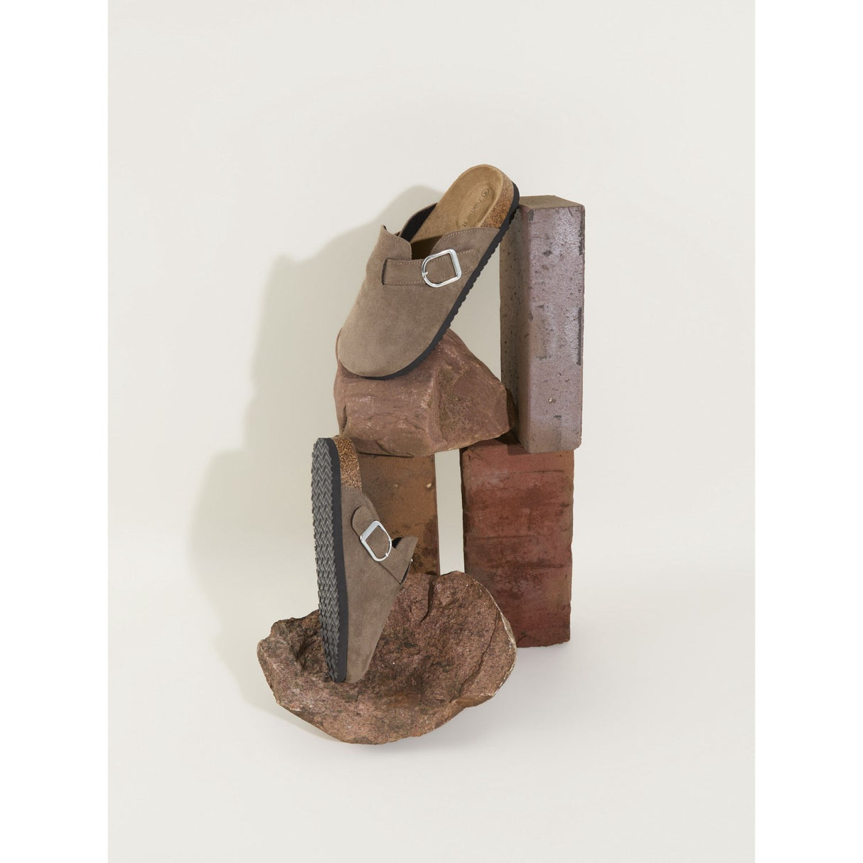 Name It Taupe Gray Avery Mules