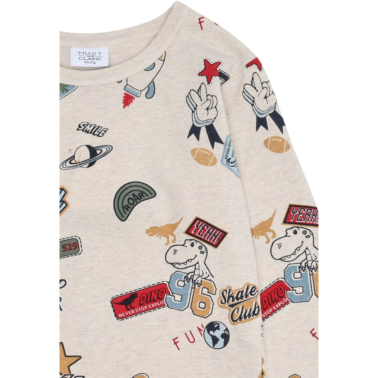 Hust & Claire Wheat Melange Anton Badges