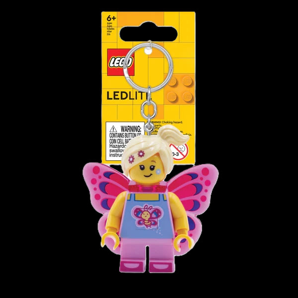 Euromic Lego® Iconic Butterfly Girl Keychain W/Led Light
