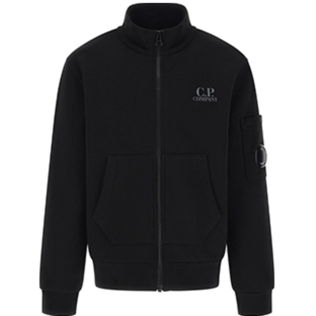 C.P. Company Black Zipped Sweatshirt