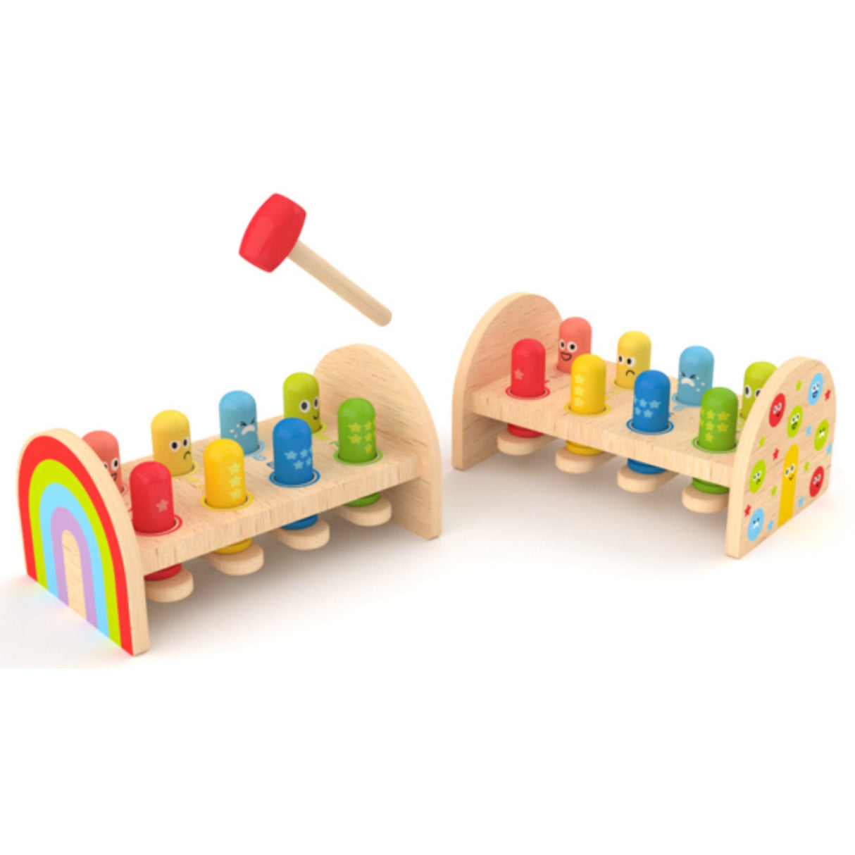 Hape Rainbow Hammer Bench