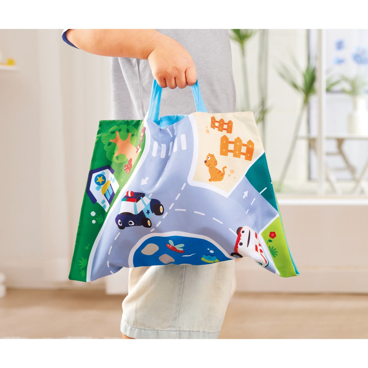 Hape Pull-Back Plush Car Set