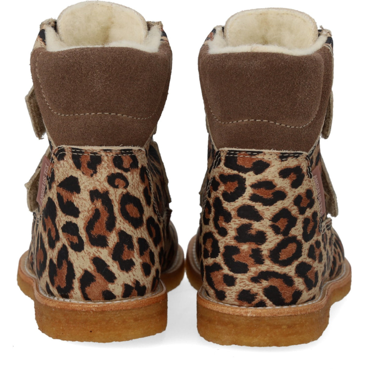 Angulus Beige Leo/Taupe TEX Boot with Velcro Closure