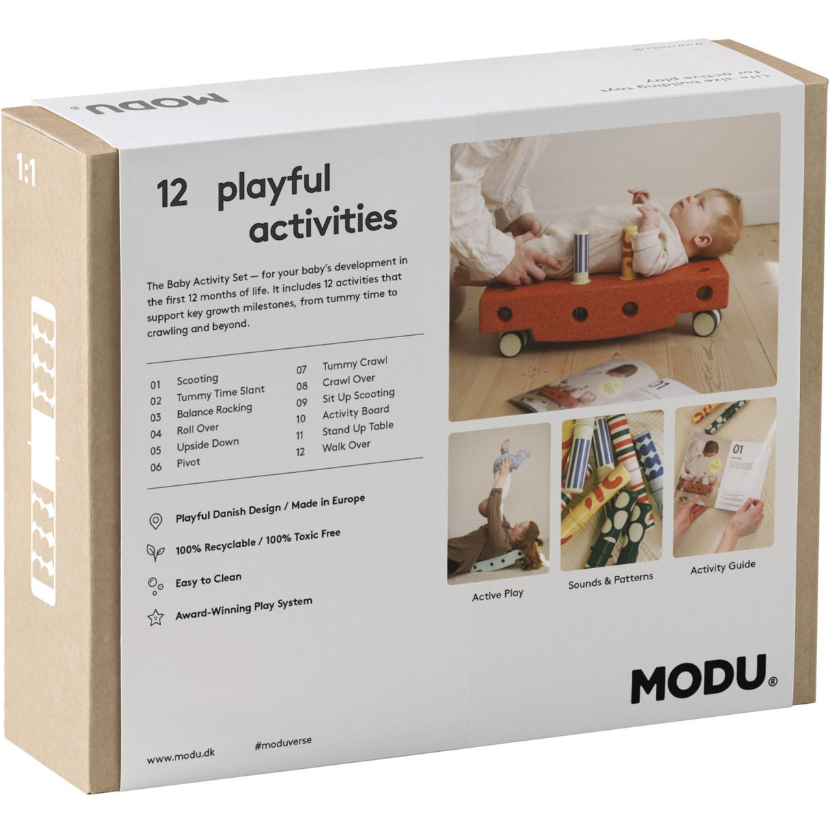 MODU Sand Grey / Honey Yellow Baby Activity Set