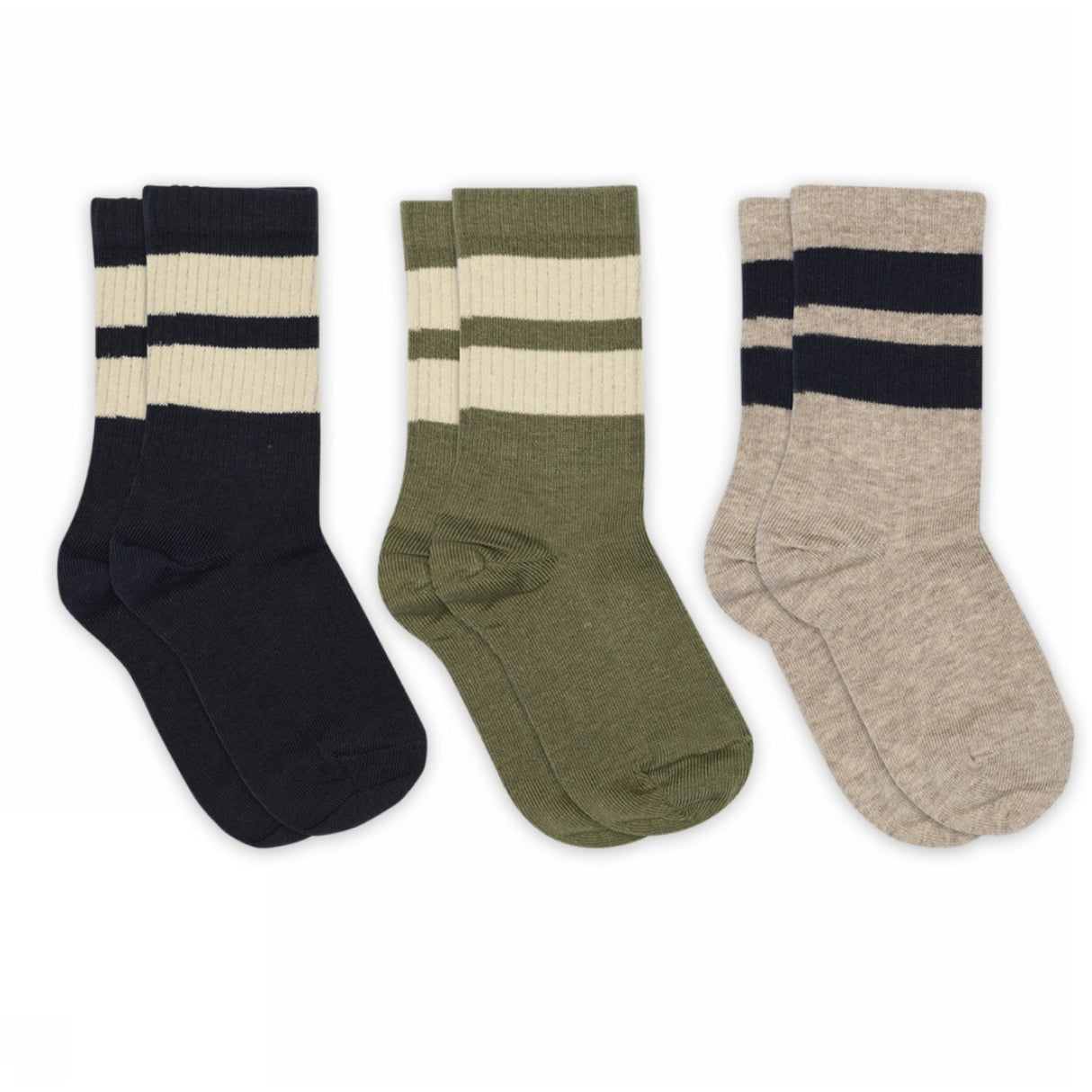 Mp Danmark Light Brown Melange Anker Socks 3-Pack