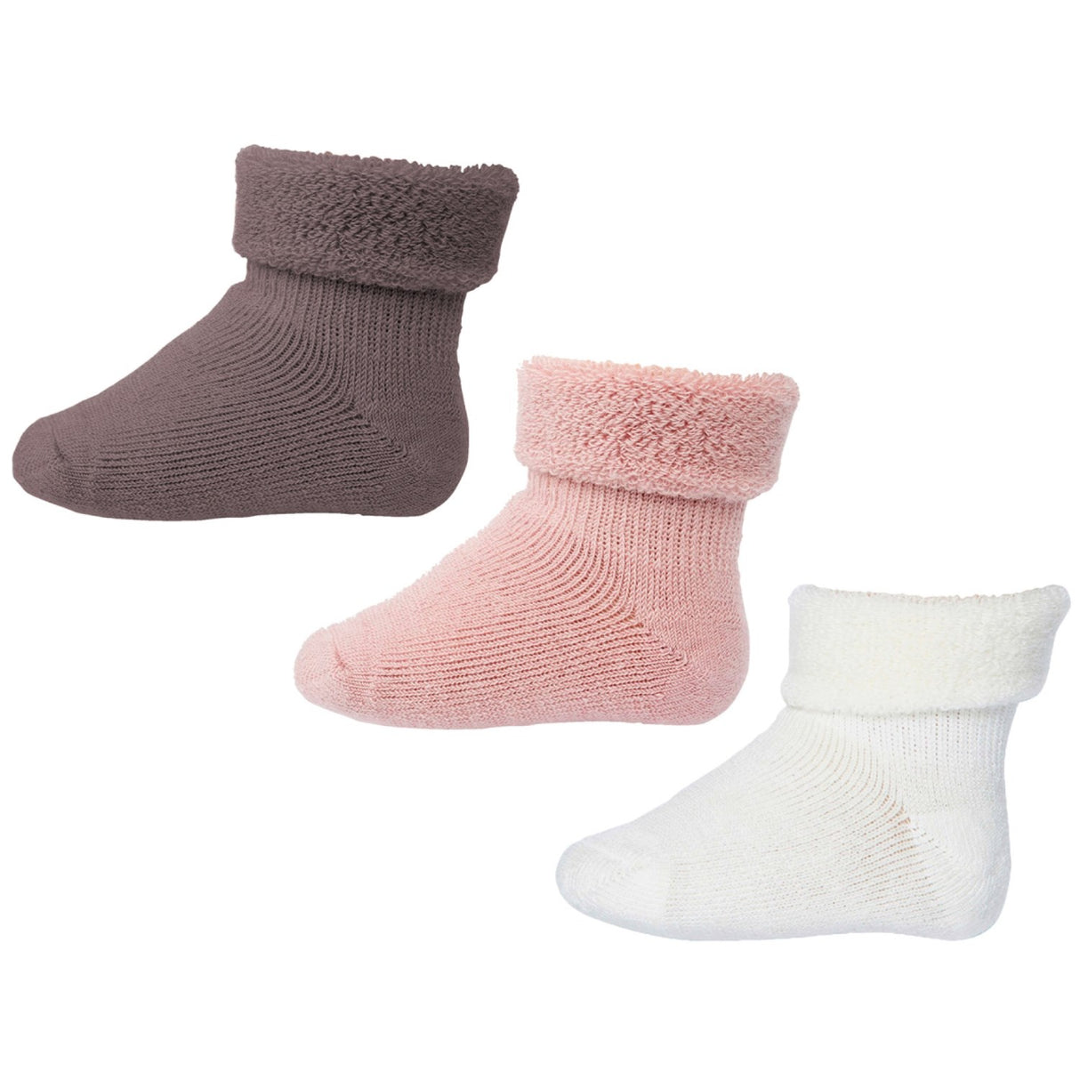 Mp Danmark Vintage Rose Wool Baby Socks 3-Pack