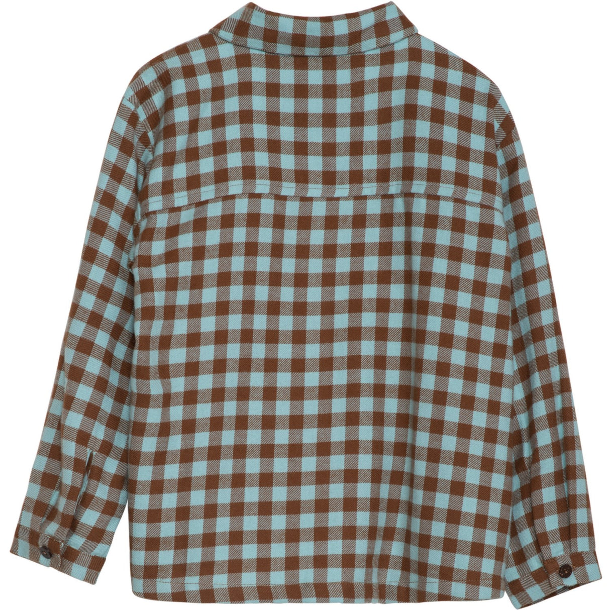Serendipity Coffee Checks Brushed Collar Shirt