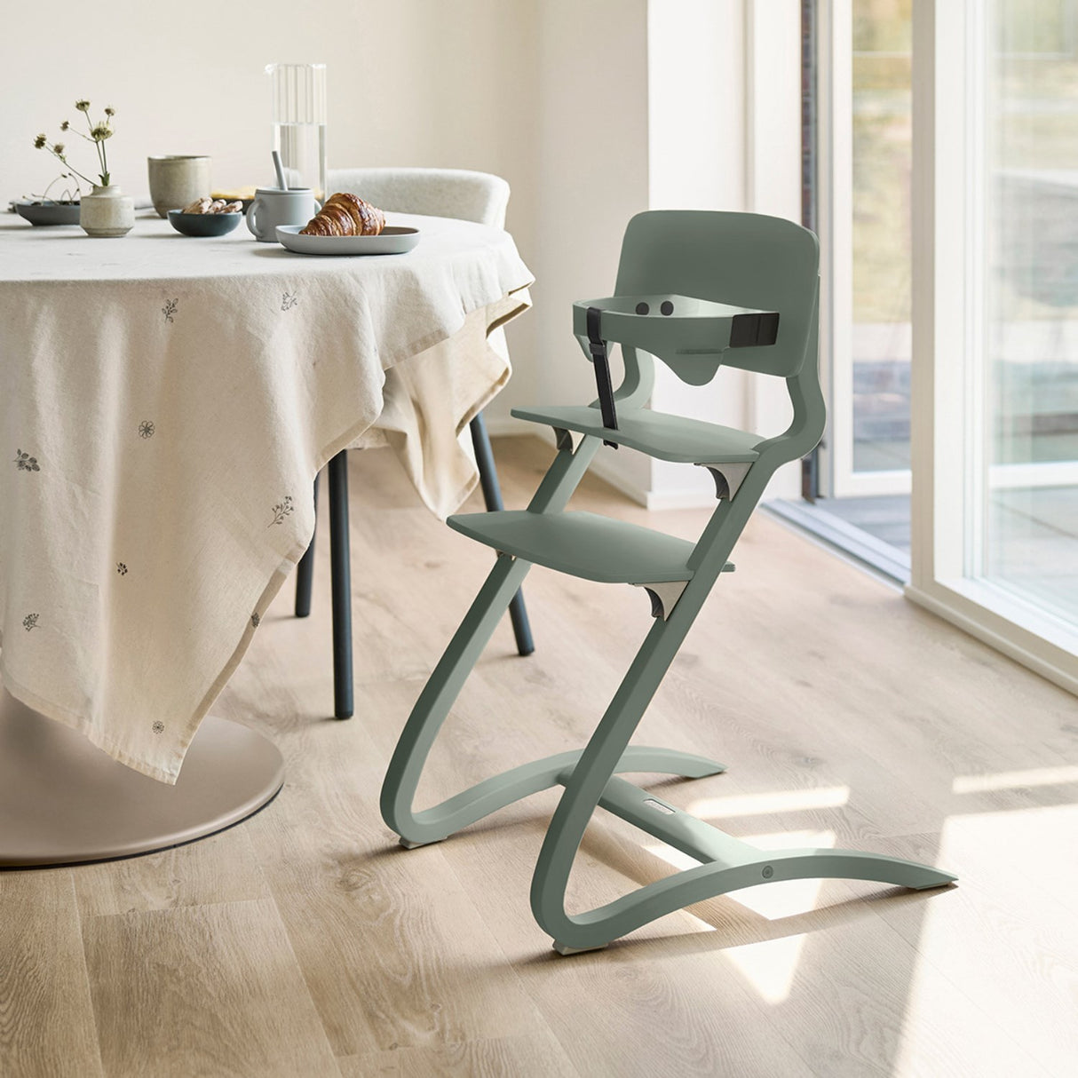 Leander Sage Green Leander Louie™ High Chair Without Safety Bar