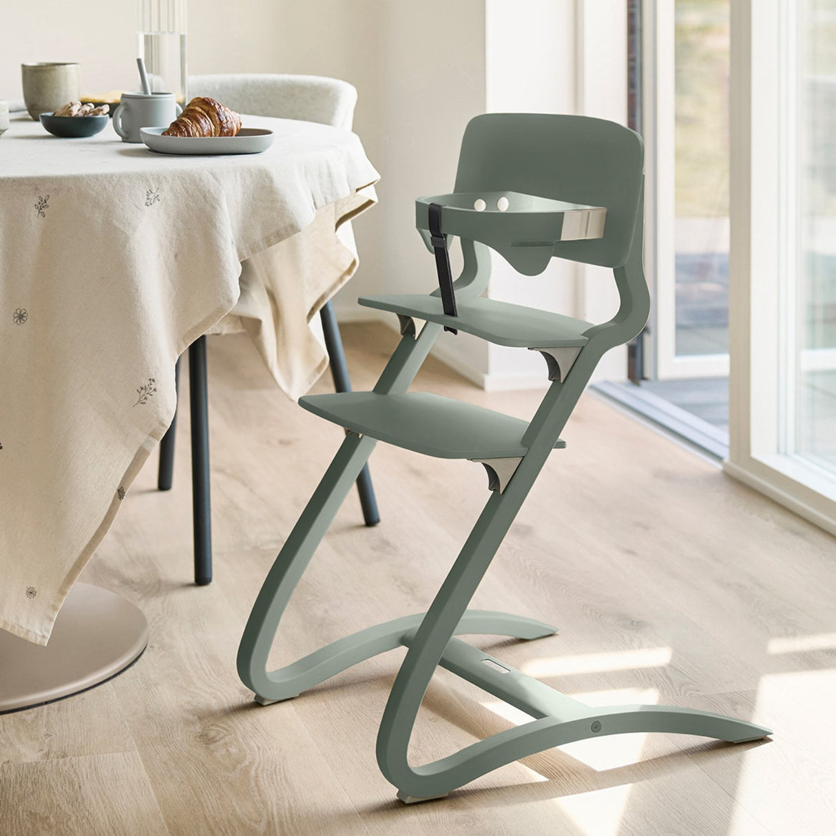 Leander Sage Green Safety Bar For Leander High Chair