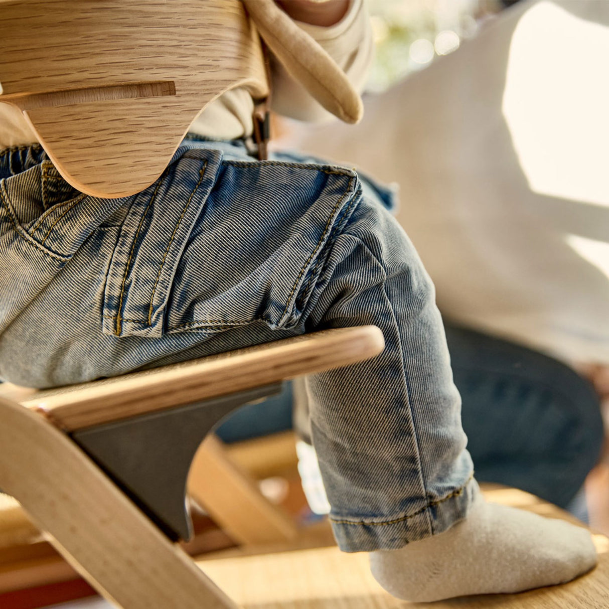 Leander Oak Nature Leander Louie™ High Chair Without Safety Bar