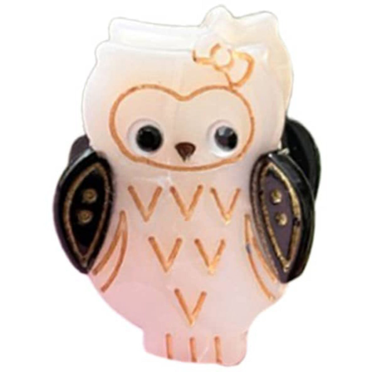 Bow's by Stær White Mini Owl Hair Clip