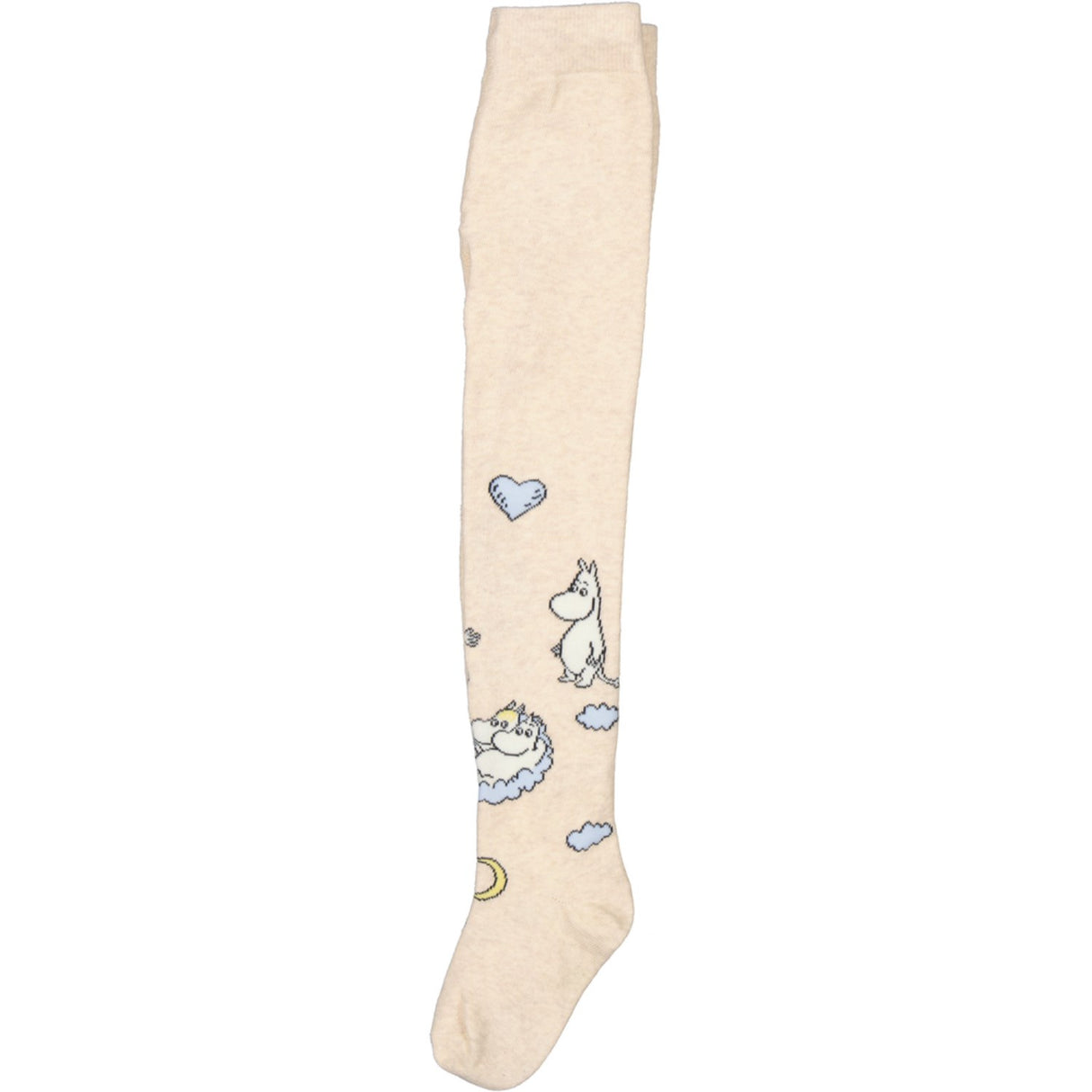 MarMar Tights Jacquard Beige Mel. Moomin Tights Jacquard