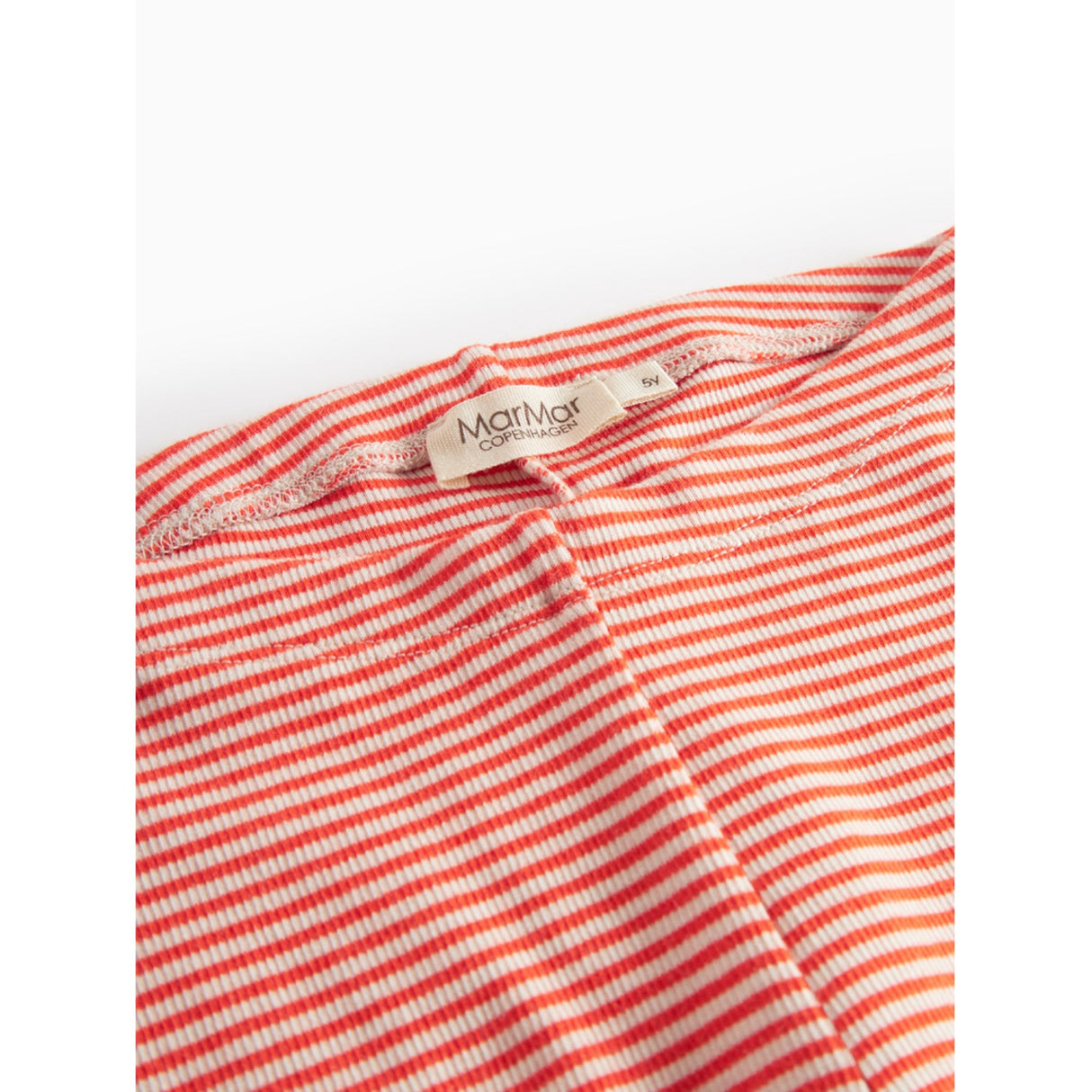 MarMar Modal Fine Rib Red Stripe Leggings