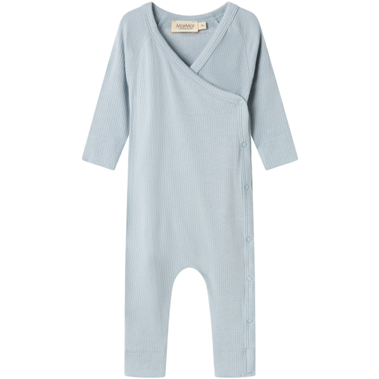 MarMar New Born Micro Modal Blue Stone Rulo Onesies
