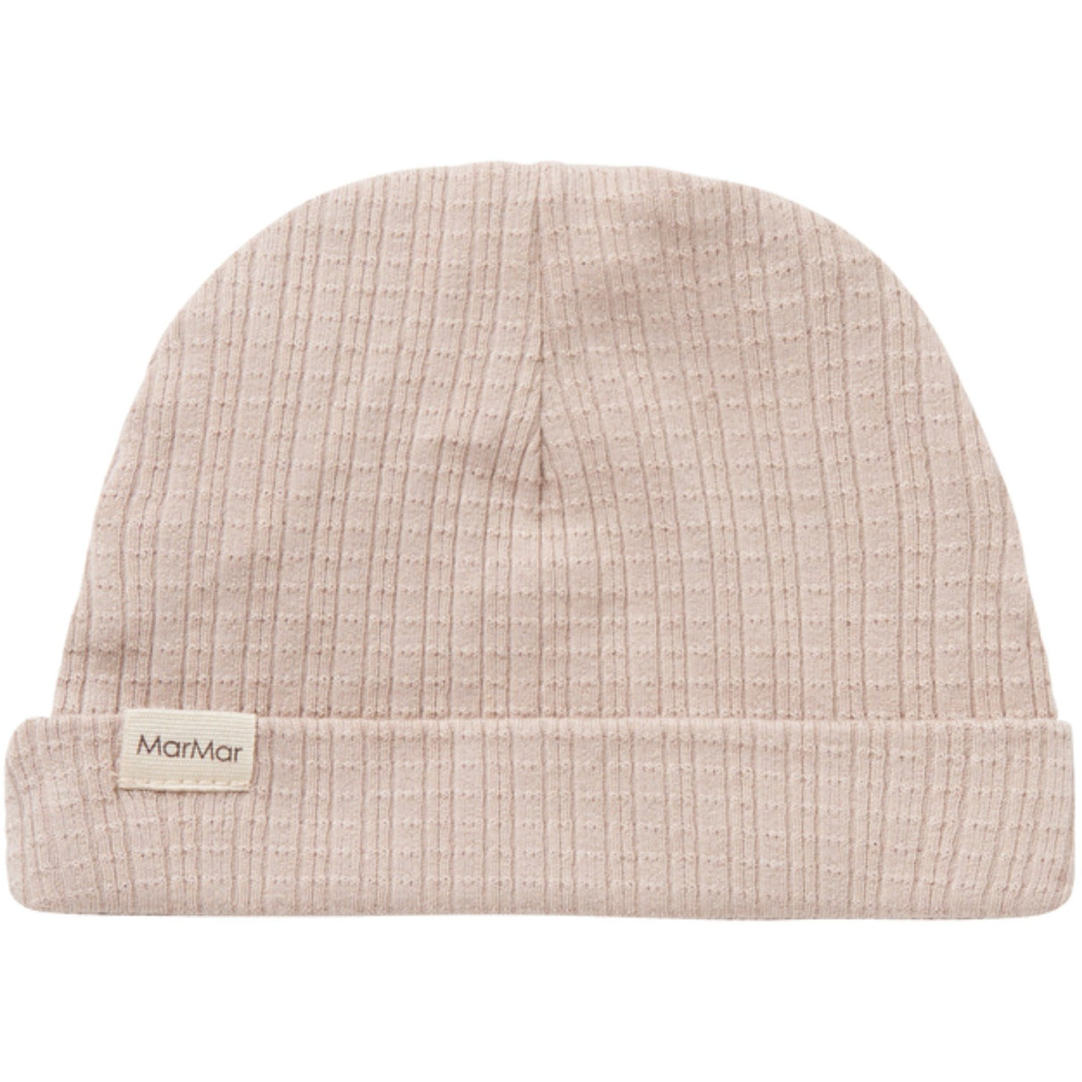 MarMar New Born Modal Pointelle Rib Soft Beige Aiko Hat