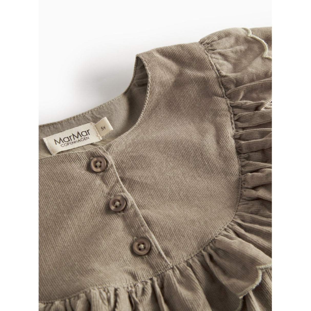 MarMar Fine Cord Mud Delina LS Dress